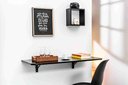 Ver imagem 5 de Mesa Dobrável Retrátil de Parede Cantos Arredondados 80 X 41 Cm Mdp