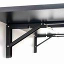 Ver imagem 4 de Mesa Dobrável Retrátil de Parede Cantos Arredondados 80 X 41 Cm Mdp