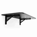 Ver imagem 2 de Mesa Dobrável Retrátil de Parede Cantos Arredondados 80 X 41 Cm Mdp