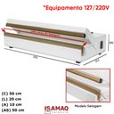 Ver imagem 2 de Seladora de Embalagens Plásticas Manual 50cm 127/220v