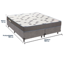 Ver imagem 3 de Cama Box e Colchão Light Espuma D33 Queen Ortobom: Cinza