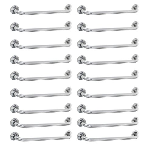 Alça Apoio 60cm Barra Inox Kit 50 Unidades Suporte Banheiro Box Idoso Gestante Criança Acessibilidad