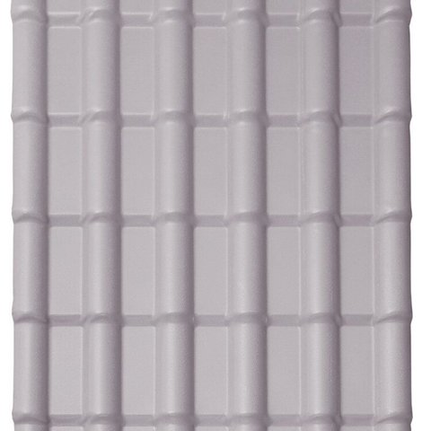 Kit com 10 Telhas Pvc Colonial 2,42m X 0,88m X 1,7mm 6 Ondas com Kit Fixação Lux Telhas
