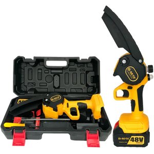 Moto Serra Elétrica a Bateria Litio Mini 48v Bivolt Portatil Bmax