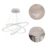 Lustre Moderno Pendente Anéis Led 3 Arcos Branco Bivolt 60cm Equipe Led - 1