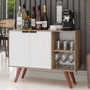Ver imagem 6 de Balcão Buffet Cantinho do Café Bianca Branco/freijó Z34 - Mpozenato