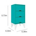 Ver imagem 3 de Base para Cama Casal e 2 Mesa de Cabeceiras 3 Gavetas Virginia Espresso Móveis