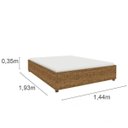 Ver imagem 5 de Base para Cama Casal e 2 Mesa de Cabeceiras 3 Gavetas Virginia Espresso Móveis