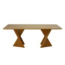 Ver imagem 1 de Mesa de Jantar Orgânica Retangular 220x110 - Castanho Claro