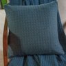 Kit Manta e 2 Capa de Almofada Decorativa para Sofá Waffle 100% Algodão 120x150cm Azul Cobalt - 4
