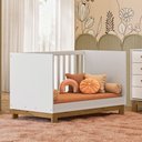 Ver imagem 4 de Jogo Quarto Infantil Q Encanto Slim 3 Peças Berço Cômoda Guarda Roupa Qmovi