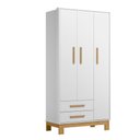 Ver imagem 7 de Jogo Quarto Infantil Q Encanto Slim 3 Peças Berço Cômoda Guarda Roupa Qmovi