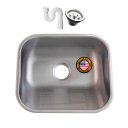 Ver imagem 1 de Tanque Lavanderia Fosco 40x34 + Válv Aço Inox 304 American