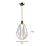 Lustre Pendente Skylight Thunder 4042 G Led Bivolt Dourado / Transparente Ky-4042tg - 4