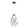 Lustre Pendente Skylight Thunder 4042 G Led Bivolt Dourado / Transparente Ky-4042tg - 1