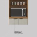 Ver imagem 5 de Armário Paneleiro Firenze para Cozinha com 4 Portas Amendola/nude Prime Tx