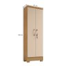 Kit Guarda Roupa 6 Portas 2 Gavetas, Comoda Sapateira e Armário Multiuso Carvalho Off White - 2