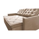 Ver imagem 4 de Sofá Sem Caixa Retrátil e Reclinável 1,65m Cama inBox Studio Suede Velusoft Bege
