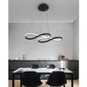 Lustre Pendente 3 em 1 Arco Infinito Led Perfil Iluminaçao Sala de Jantar Hall de Entrada Restaurant - 11
