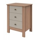 Ver imagem 2 de Mesa de Cabeceira 3 Gavetas Maggiore New Móveis Lopas