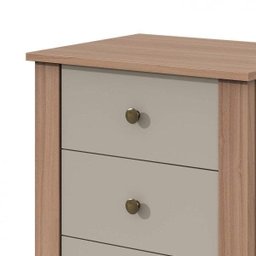 Mesa de Cabeceira 3 Gavetas Maggiore New Móveis Lopas - 4