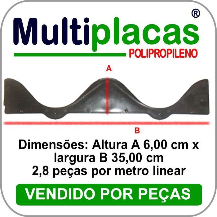 Placa de fechamento Eternit e Brasilit (50) Peça(s) Multicap Placas Kit - 6