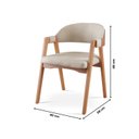 Ver imagem 3 de Kit 6 Cadeiras para Mesa de Jantar Gaia