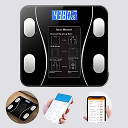Kit Balança Digital 50kg com Gancho, Balança Corporal Bluetooth Controle de Peso com Aplicativo - 2