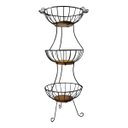 Ver imagem 1 de Fruteira 3 Andares Redonda Minas Rústico 3 Andares Redondo