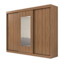 Ver imagem 3 de Guarda-Roupa Casal com Espelho 3 Portas de Correr 3 Gavetas Valsa Espresso Móveis