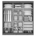 Ver imagem 2 de Guarda-Roupa Casal com Espelho 3 Portas de Correr 3 Gavetas Valsa Espresso Móveis