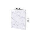 Ver imagem 2 de Fechamento de Cozinha Modulado Painel Marmorizado Celeste 80cm Marmorizado Calacata - Mgm