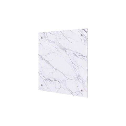 Fechamento de Cozinha Modulado Painel Marmorizado Celeste 80cm Marmorizado Calacata - Mgm