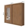Guarda-Roupa Casal com Espelho 2 Portas de Correr 3 Gavetas Apoena Plus - 4