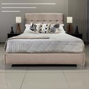 Ver imagem 3 de Cama com Cabeceira Desmontável Berlim Linho Bege Rbl Casal 1,40 X 1,90