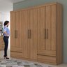 Guarda-Roupa Casal 6 Portas 4 Gavetas Zeus Plus Espresso Móveis - 5