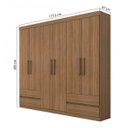 Ver imagem 4 de Guarda-Roupa Casal 6 Portas 4 Gavetas Zeus Plus Espresso Móveis