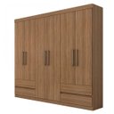 Ver imagem 3 de Guarda-Roupa Casal 6 Portas 4 Gavetas Zeus Plus Espresso Móveis