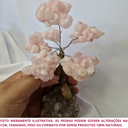 Ver imagem 3 de Árvore de Pedra Natural Quartzo Rosa Rolada Presentes