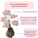 Ver imagem 4 de Árvore de Pedra Natural Quartzo Rosa Rolada Presentes