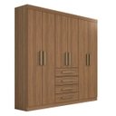 Ver imagem 3 de Guarda-Roupa Casal 6 Portas 4 Gavetas Hector Plus