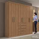 Ver imagem 5 de Guarda-Roupa Casal 6 Portas 4 Gavetas Hector Plus