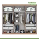 Ver imagem 5 de Guarda-Roupa Casal 6 Portas 4 Gavetas Castellaro Espresso Móveis