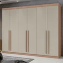 Ver imagem 1 de Guarda-Roupa Casal 6 Portas 4 Gavetas Castellaro Espresso Móveis