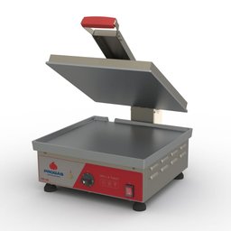 Prensa Sanduicheira Lanche Grill Elétrica 220v Chapa Lisa Alumínio PRA-45E Progás - 3