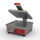 Ver imagem 3 de Prensa Sanduicheira Lanche Grill Elétrica 220v Chapa Lisa Alumínio PRA-45E Progás