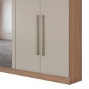 Ver imagem 6 de Guarda-Roupa Casal 6 Espelhos 6 Portas 4 Gavetas Castellaro Espresso Móveis