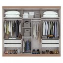Ver imagem 2 de Guarda-Roupa Casal 6 Espelhos 6 Portas 4 Gavetas Castellaro Espresso Móveis