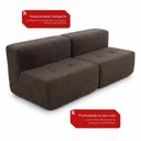 Ver imagem 3 de Sofá Modular Sync 2 Lugares 172cm Marrom Boucle Kappesberg