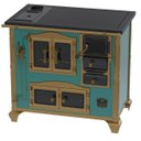 Ver imagem 3 de Fogao a Lenha N 2 Imperador Vitreo Premium Caldeira Turquesa Se